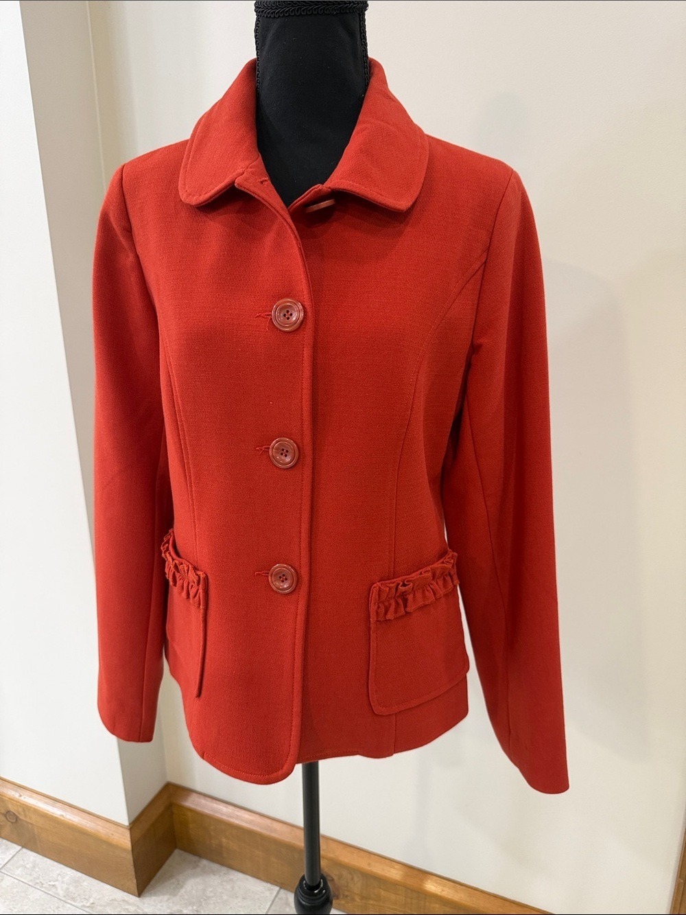 Chadwick’s of Boston NWOT Women’s Burnt Orange Blazer Jacket size 6